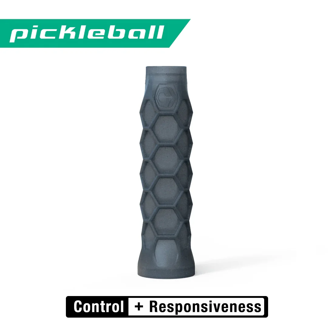 HESACORE Pickleball Carbon Grip - 5.25 Inches Long - Stiff Feel - Charcoal