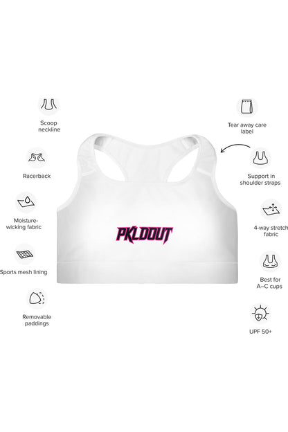 PKLDOUT Padded Sports Bra